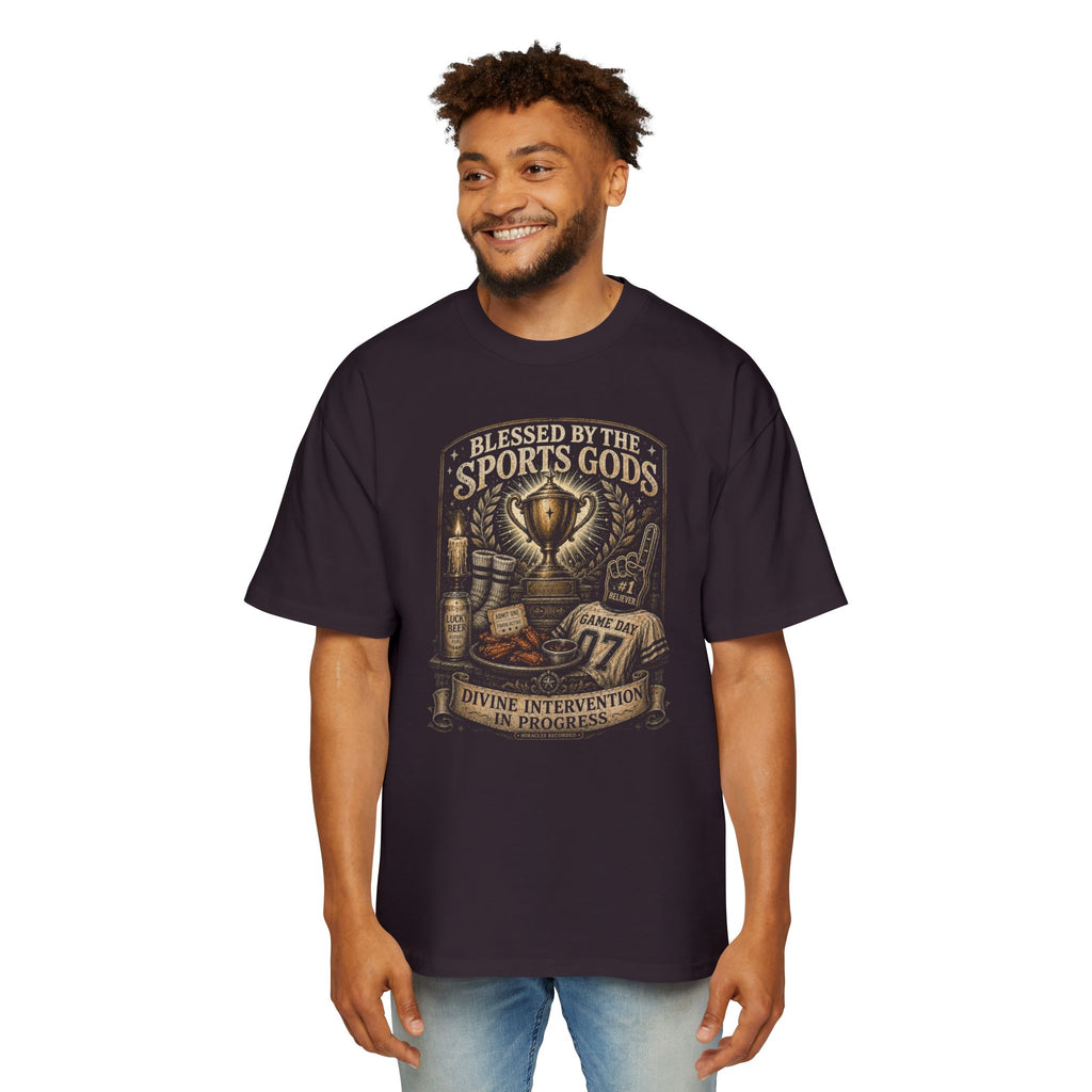 Blessed by the Sports Gods Tee — Athletic Fan Graphic Shirt