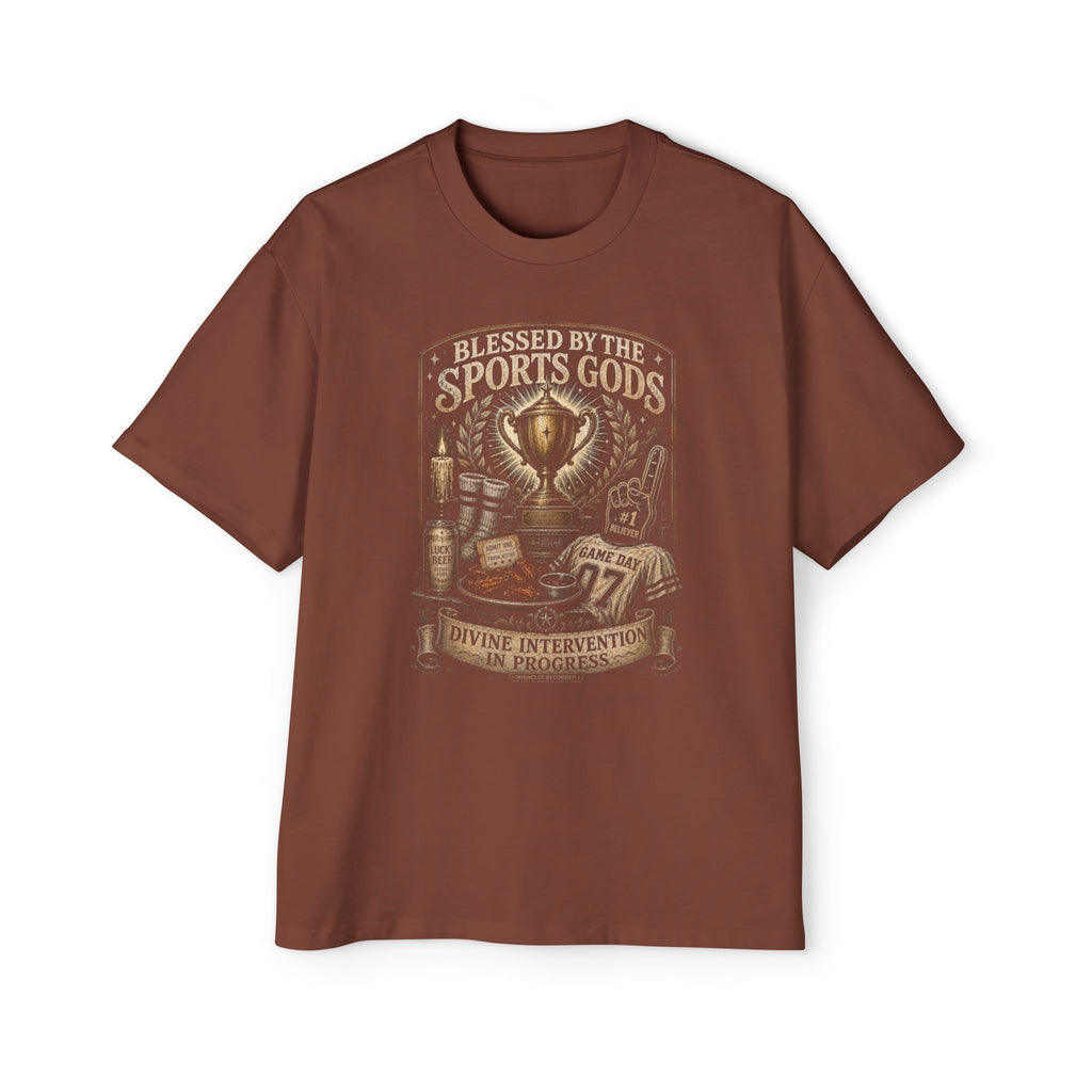 Blessed by the Sports Gods Tee — Athletic Fan Graphic Shirt