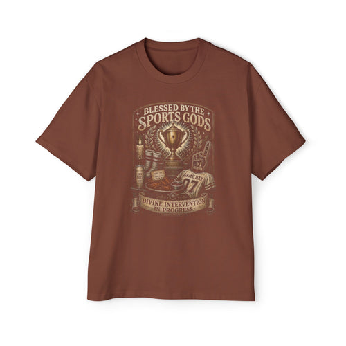 Blessed by the Sports Gods Tee — Athletic Fan Graphic Shirt
