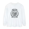 Funny 'Hex the Refs' Long Sleeve T-Shirt — Sports Superstition Shirt for Fans