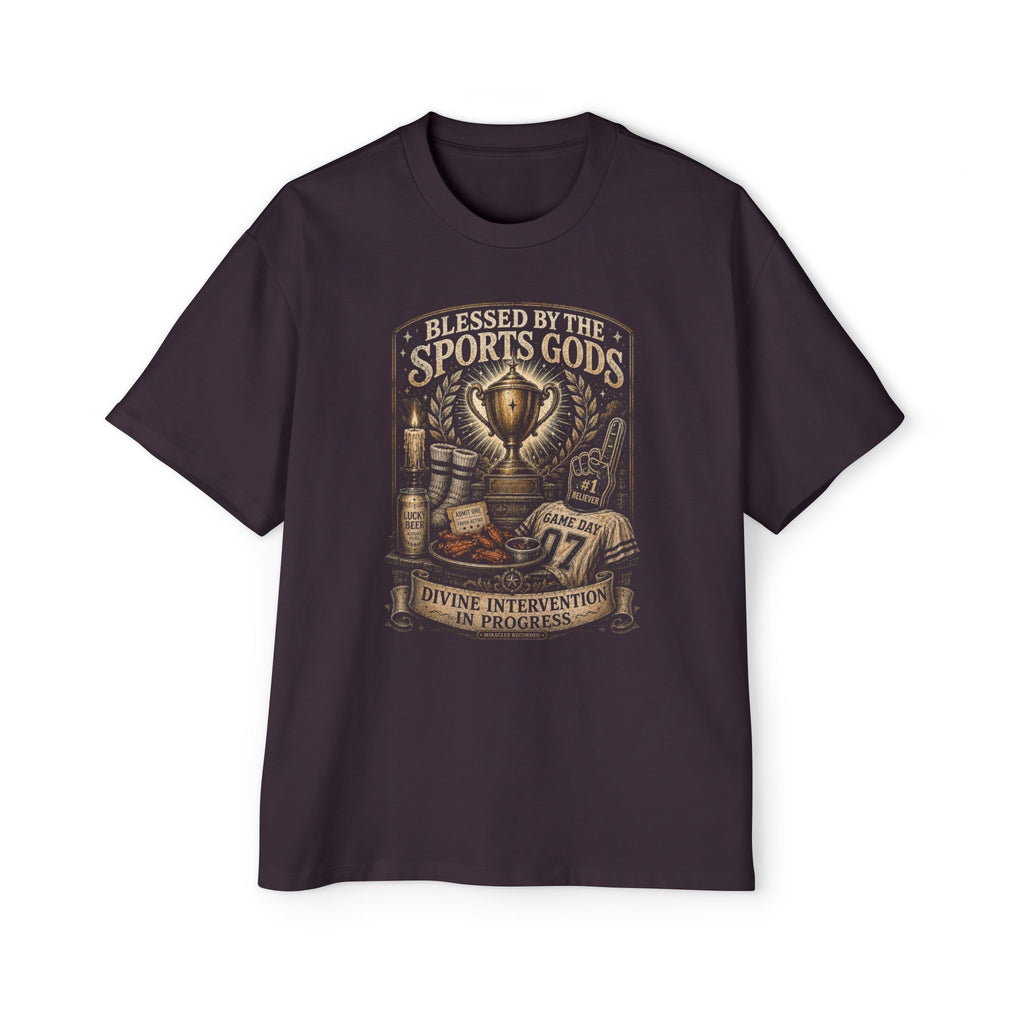 Blessed by the Sports Gods Tee — Athletic Fan Graphic Shirt