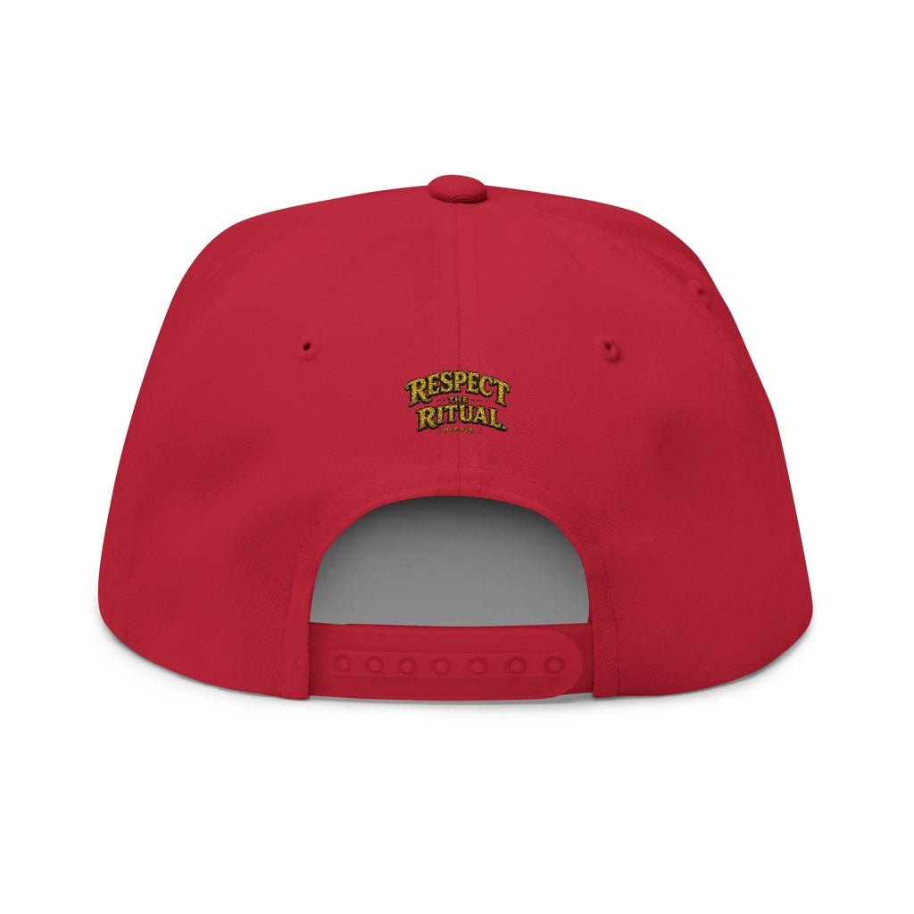 Lucky Game Day Flat Bill Cap — Sports Superstition Embroidered Hat