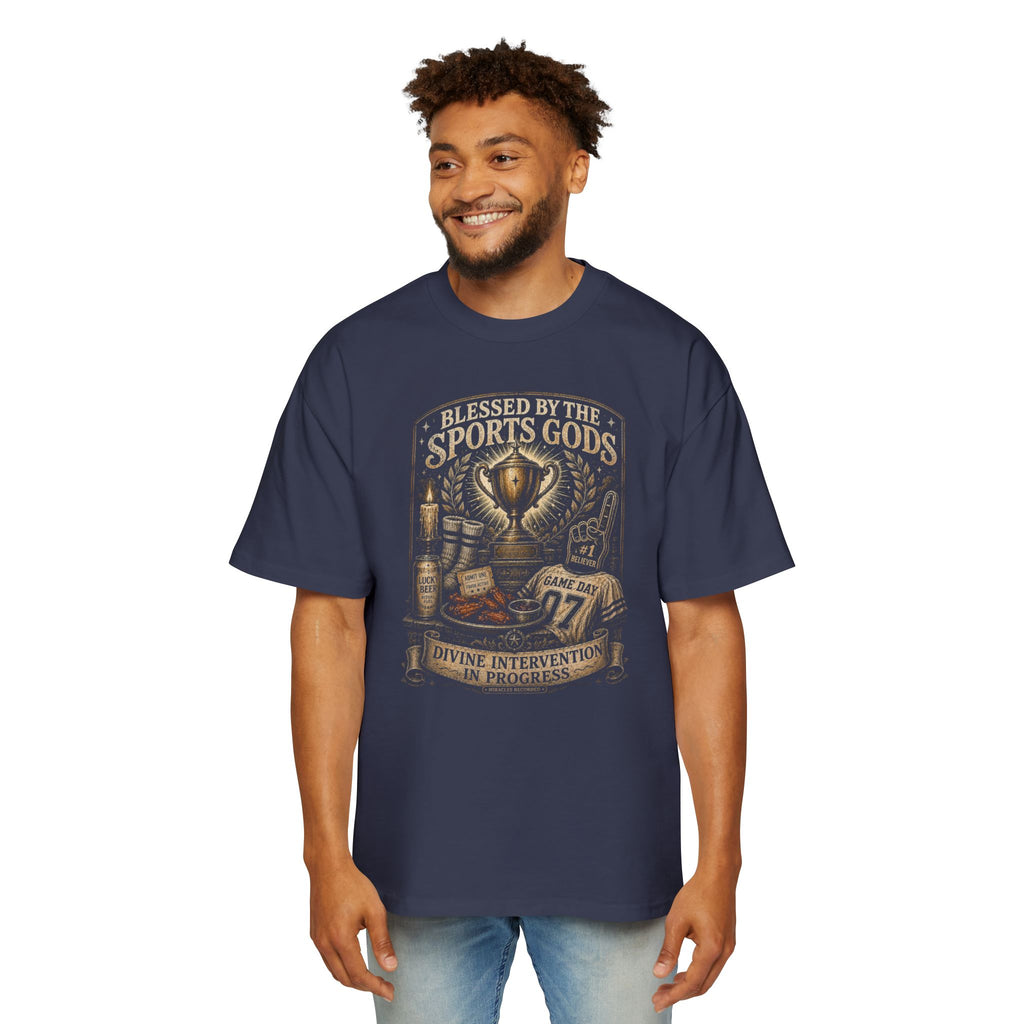 Blessed by the Sports Gods Tee — Athletic Fan Graphic Shirt